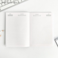 Ежедневник в тонкой обложке &laquo;С 8 марта пионы красные&raquo; А5, 80 листов