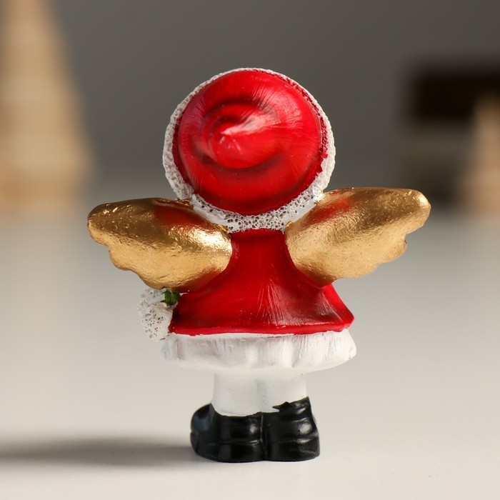 Сувенир полистоун Сувенир полистоун "Ангел в колпаке с подарком/книгой" МИКС 5,5х5,5х7 см