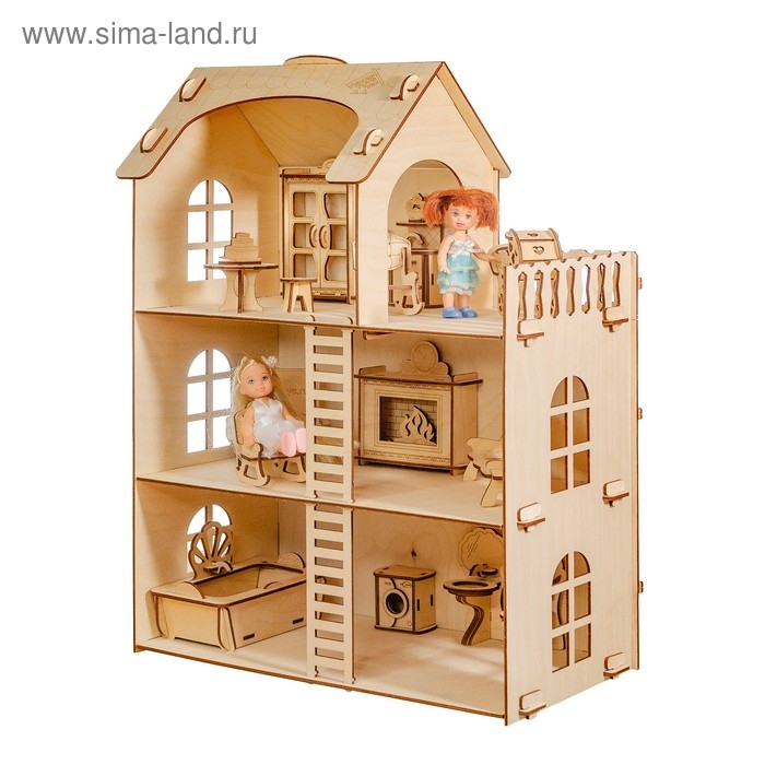 Домик из берёзовой фанеры &laquo;Забава&raquo; без мебели