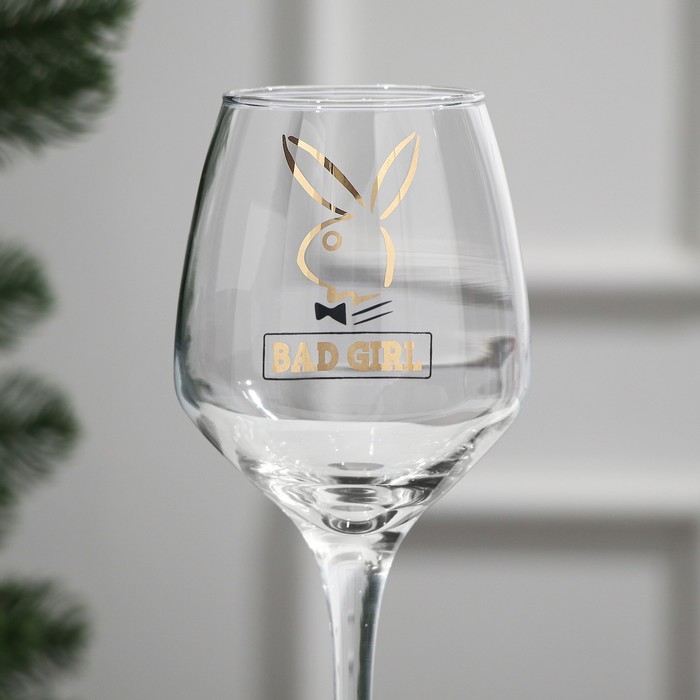 Бокал для вина «Bad girl» 350 мл., деколь Бокал для вина «Bad girl» 350 мл., деколь