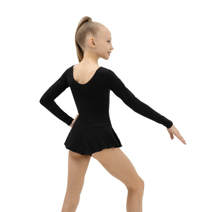 Купальник для гимнастики и танцев Grace Dance, р. 28, цвет чёрный