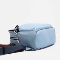 Рюкзак женский из искусственной кожи, косметичка, OTARA, цвет голубой/коричневый Рюкзак женский из искусственной кожи, косметичка, OTARA, цвет голубой/коричневый