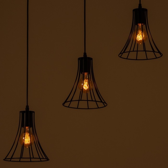 Светильник BayerLux "Чилли" 3хЕ27 40Вт черный 18х50х19-119см