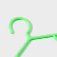 Плечики - вешалки для одежды Доляна, 26,5×14 см, 10 шт, детские, цвет зелёный Плечики - вешалки для одежды Доляна, 26,5×14 см, 10 шт, детские, цвет зелёный