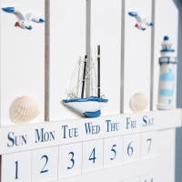 Календарь вечный "Морской стиль" 43*30см Календарь вечный "Морской стиль" 43*30см