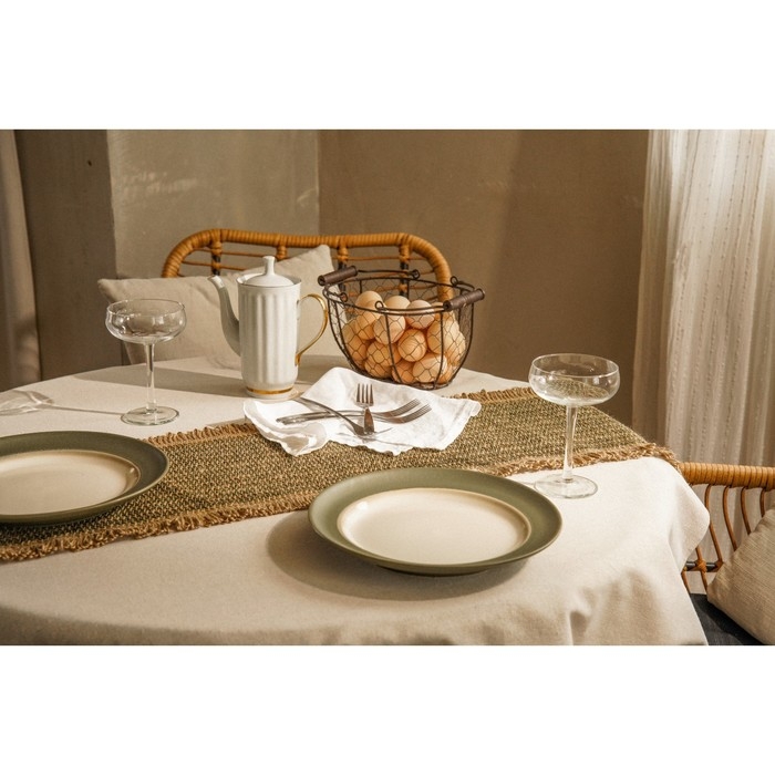 Дорожка на стол SL Home, 30&times;120 см, цвет бежевый