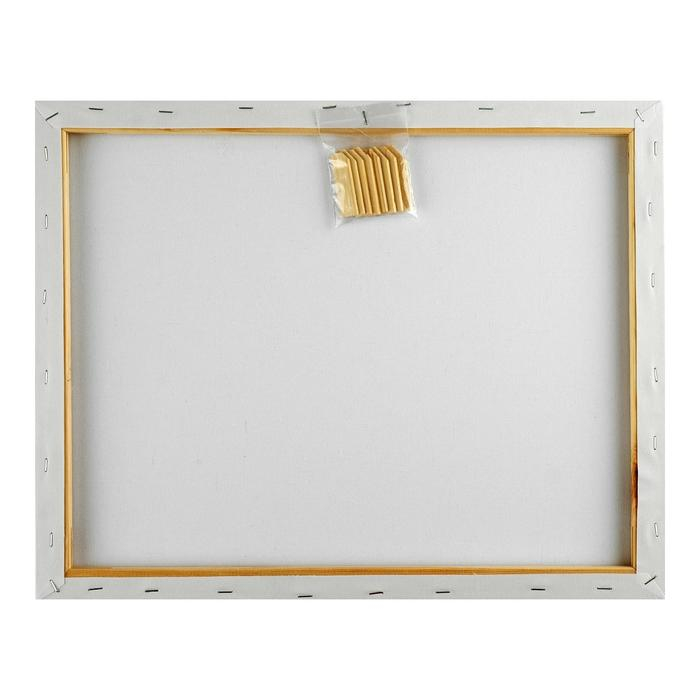 Холст на подрамнике, хлопок 100%, 40 х 50 х 1.8 см, акриловый грунт, мелкозернистый, 280 г/м&sup2;