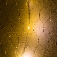 Гирлянда &laquo;Звёздное небо&raquo; 1 &times; 5 м роса, IP44, УМС, серебристая нить, 300 LED, свечение тёплое белое