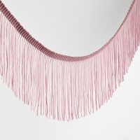 Тесьма декоративная &laquo;Бахрома&raquo;, 10 см, 5 &plusmn; 0,5 м, цвет пудровый