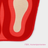 Коврик для дома Доляна &laquo;Следы&raquo;, 44&times;49 см, цвет МИКС