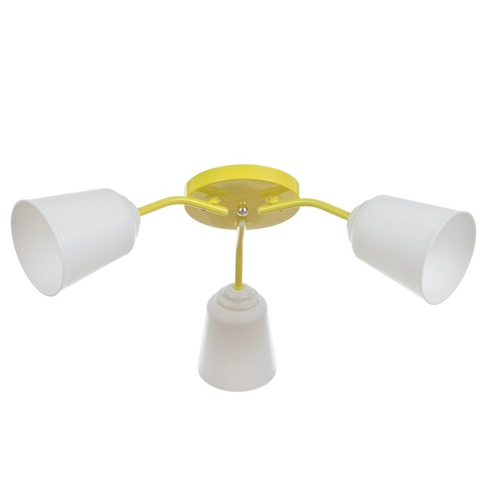 Люстра Люстра "Онлайн" (цил.) 3х15Вт Е27 МОДЕЛЬ:BR 00294 желтый 50х50х15см