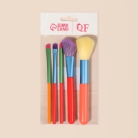 Набор кистей для макияжа «PENCIL», 5 предметов, разноцветные Набор кистей для макияжа «PENCIL», 5 предметов, разноцветные