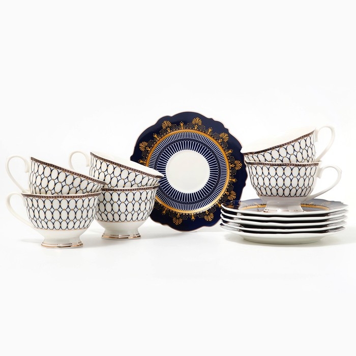 Сервиз фарфоровый чайный &laquo;Богемия&raquo;, 12 предметов