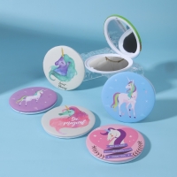 Зеркало складное «Единорог», d = 7,5 см, рисунок МИКС Зеркало складное «Единорог», d = 7,5 см, рисунок МИКС