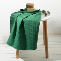 Полотенце вафельное &laquo;Этель&raquo; 70х140 см, цвет зелёный, плотность 240 г/м2