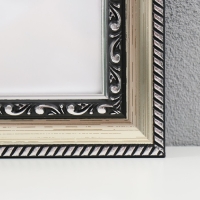 Фоторамка пластик "МИРАМ" 20х25 см серебро (пластиковый экран)