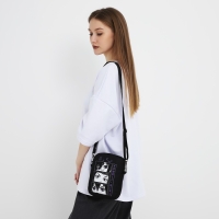 Сумка молодёжная на молнии, цвет чёрный Сумка молодёжная на молнии, цвет чёрный