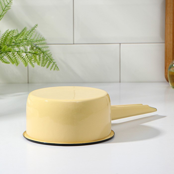 Ковш эмалированный, 1 л, цвет МИКС