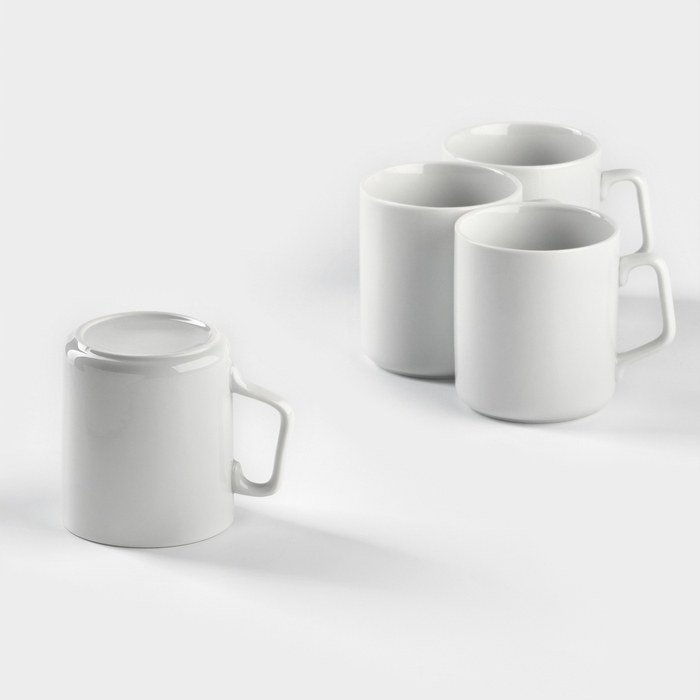 Набор фарфоровых кружек &laquo;Эльза&raquo;, 350 мл, 4 предмета