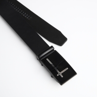 Ремень мужской &laquo;Великан&raquo;, ширина 4 см, автомат, пряжка металл, цвет чёрный