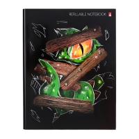 Тетрадь на кольцах 80 листов в клетку "ОПАСНЫЕ", со смен блоком, твердая обложка, глянцевое ламинирование, блок 60 г/м2 Тетрадь на кольцах 80 листов в клетку "ОПАСНЫЕ", со смен блоком, твердая обложка, глянцевое ламинирование, блок 60 г/м2