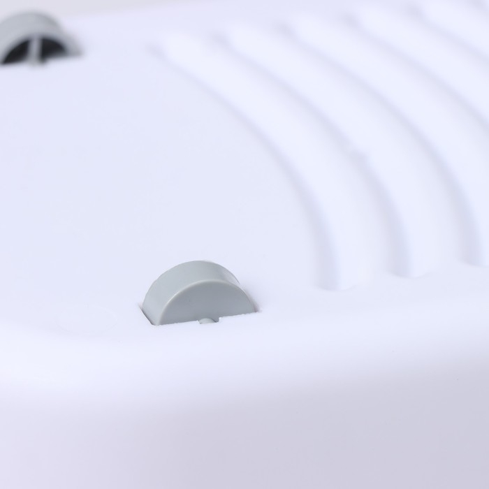 Ведро для уборки складное Raccoon, 17 л, 55&times;25&times;20 см, дно 45&times;15 см, цвет белый