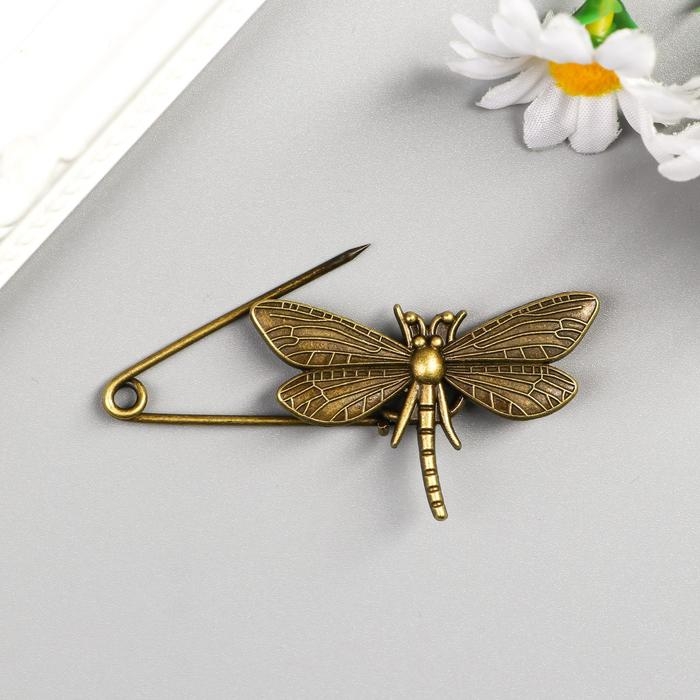 Булавка металл Булавка металл "Стрекоза" 6,5х3,1 см