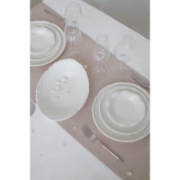 Блюдо керамическое овальное &laquo;Воздушность&raquo;, 1 л, цвет белый