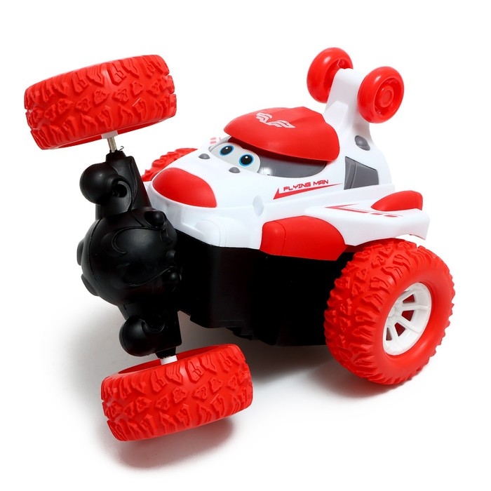 Машинка &laquo;Перевёртыш&raquo;, радиоуправляемая, работает от аккумулятора, цвет красный