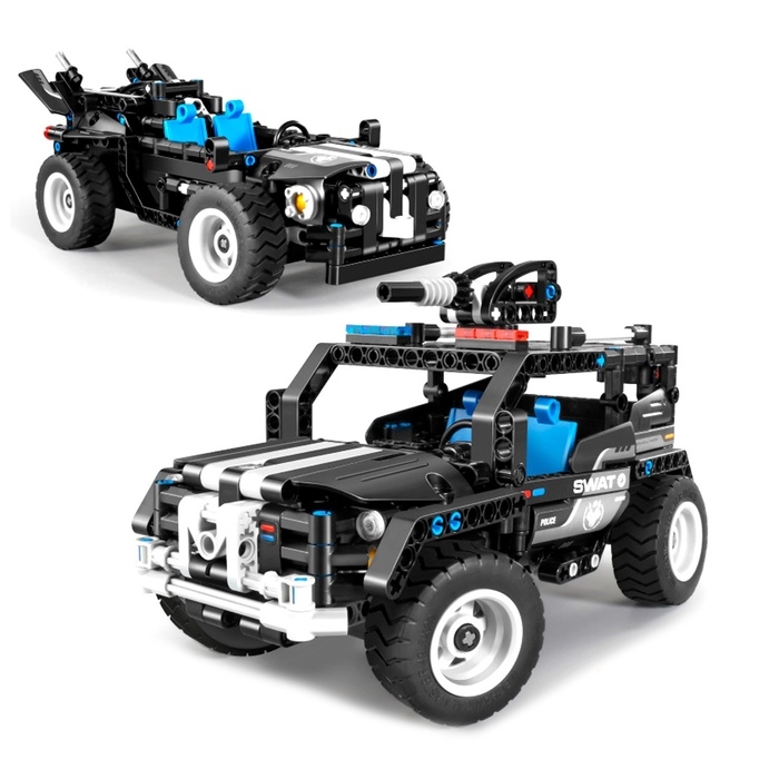 Конструктор Техно &laquo;Джип спецназа&raquo;, 2 варианта сборки, 391 деталь