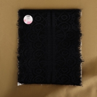 Кружево реснички, 165 мм &times; 3 &plusmn; 0,5 м, цвет чёрный