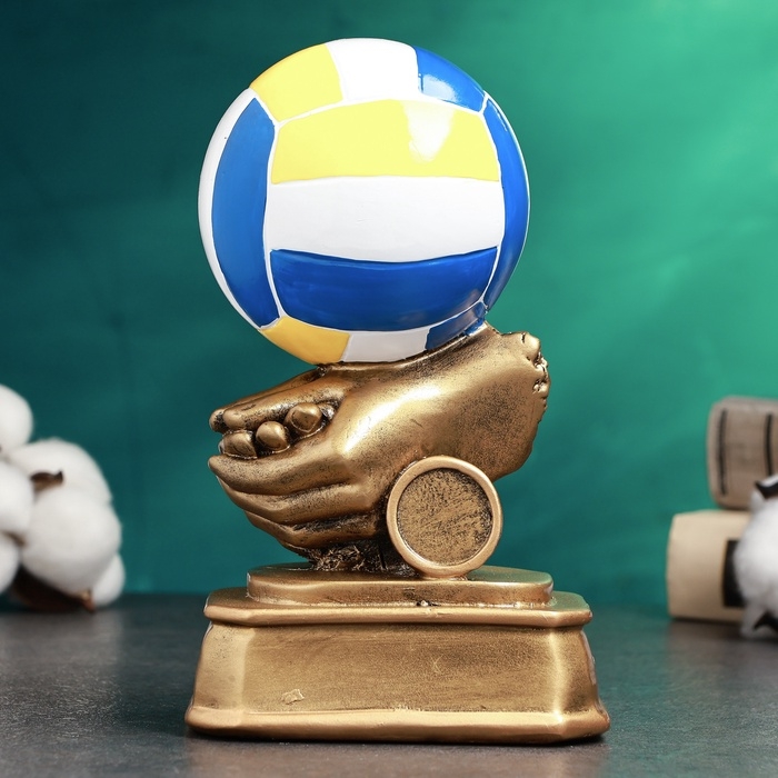 Стела Стела "Волейбол" цветная, 8,5х11х18см