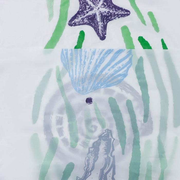 Штора для ванной «Ракушки», 180×180 см, цвет белый Штора для ванной «Ракушки», 180×180 см, цвет белый