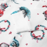 Кофточка детская MINAKU "New Year's cars", цвет белый, рост 56-62 см Кофточка детская MINAKU "New Year's cars", цвет белый, рост 56-62 см