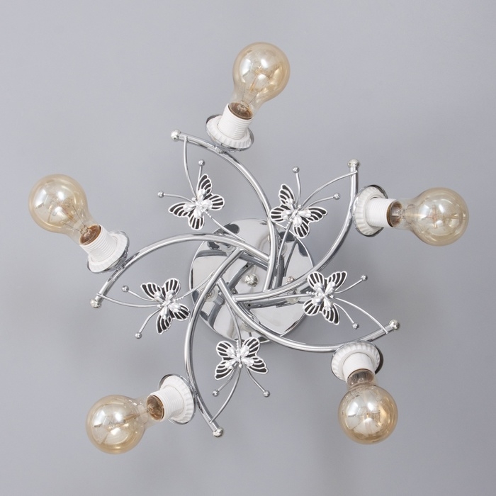 Люстра "Гита" бп 5х40Вт Е27 Хром МОДЕЛЬ: 2800104