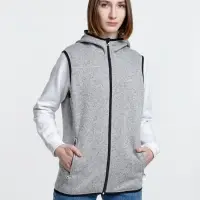 Жилет с капюшоном унисекс Gotland, серый, размер S Жилет с капюшоном унисекс Gotland, серый, размер S