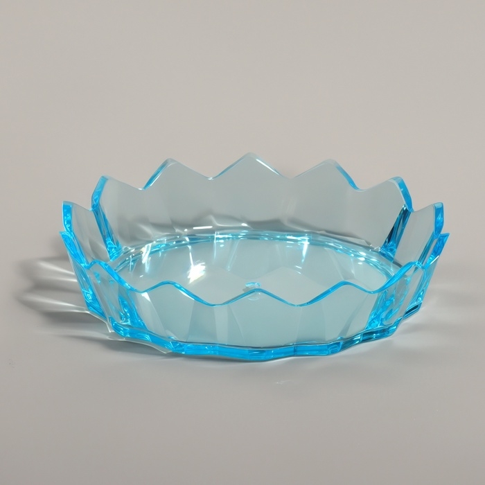 Подставка для кистей &laquo;Чаша&raquo;, d=8.8&times;2 см, голубая