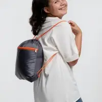 Детский рюкзак Novice, серый с оранжевым