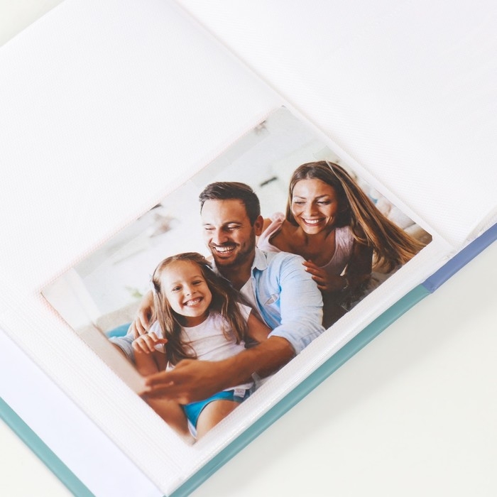 Фотоальбом на 200 фото 10х15 см,  пластик. листы "SPb city art: teal"