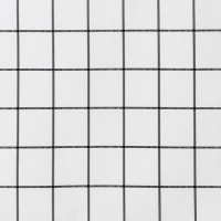Клеёнка на стол &laquo;Клетка&raquo;, на тканевой основе, ширина 137 см, рулон 20 м, толщина 0,25 мм, цвет белый