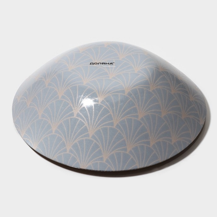 Салатник стеклянный Доляна «Золотое перо», 600мл, 18,5×5 см, цвет чёрный Салатник стеклянный Доляна «Золотое перо», 600мл, 18,5×5 см, цвет чёрный