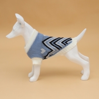 Свитер "Волна", S (ДС 23, ОШ 23, ОГ 26-45 см), голубой Свитер "Волна", S (ДС 23, ОШ 23, ОГ 26-45 см), голубой