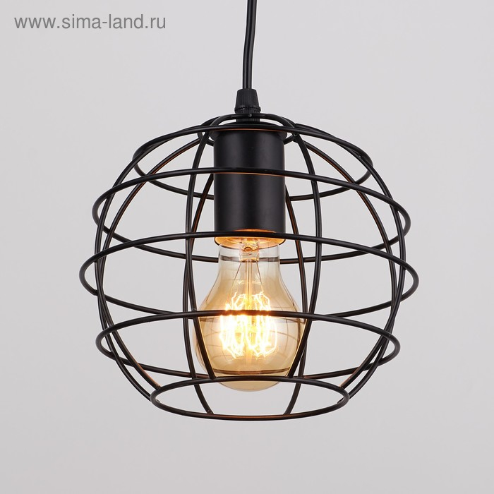 Подвес BayerLux Подвес BayerLux "Шар" 1х60Вт Е27 черный 18,5х18,5х16см