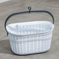 Набор для ванной комнаты, 7 предметов: корзина 4 шт, корзина для белья, ведро для мусора, ёрш, цвет белый Набор для ванной комнаты, 7 предметов: корзина 4 шт, корзина для белья, ведро для мусора, ёрш, цвет белый