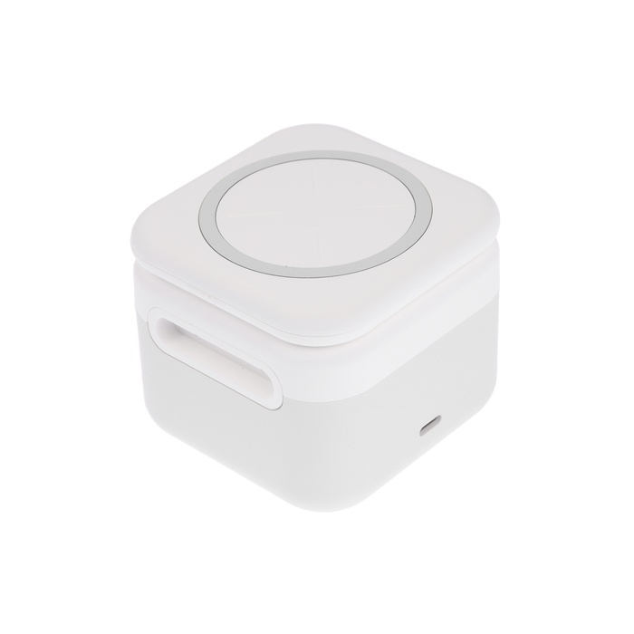 Беспроводное зарядное устройство 3 в 1 H31, 15 W, подсветка, Type-C, белая Беспроводное зарядное устройство 3 в 1 H31, 15 W, подсветка, Type-C, белая