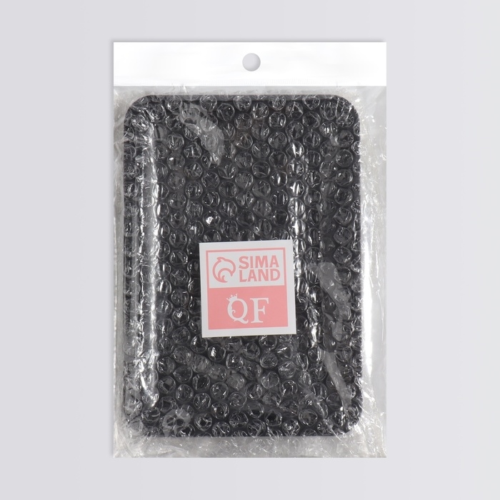 Подставка для хранения косметических принадлежностей, нержавеющая сталь, 18 &times; 12,5 &times; 1,5 см, цвет чёрный