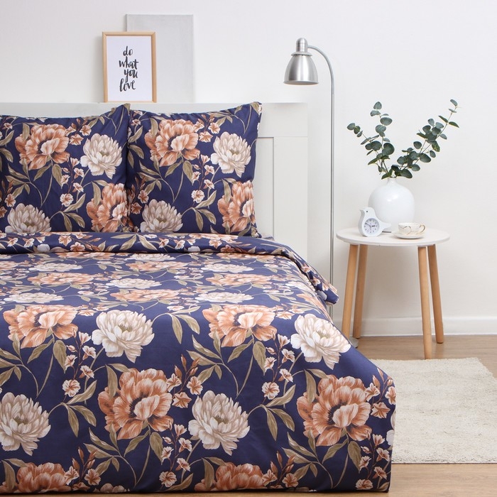 Постельное бельё Экономь и Я 2 сп Herbarium 175х215см, 180х215см, 70х70см-2 шт, полисатин, 80 г/м&sup2;