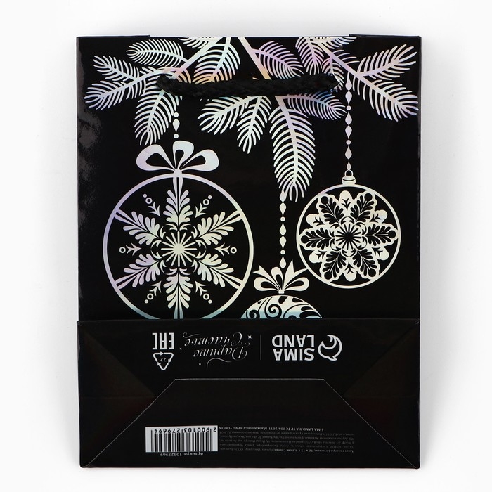 Пакет голографический вертикальный «С Новым годом», S 12 х 15 х 5.5 см , Новый год Пакет голографический вертикальный «С Новым годом», S 12 х 15 х 5.5 см , Новый год