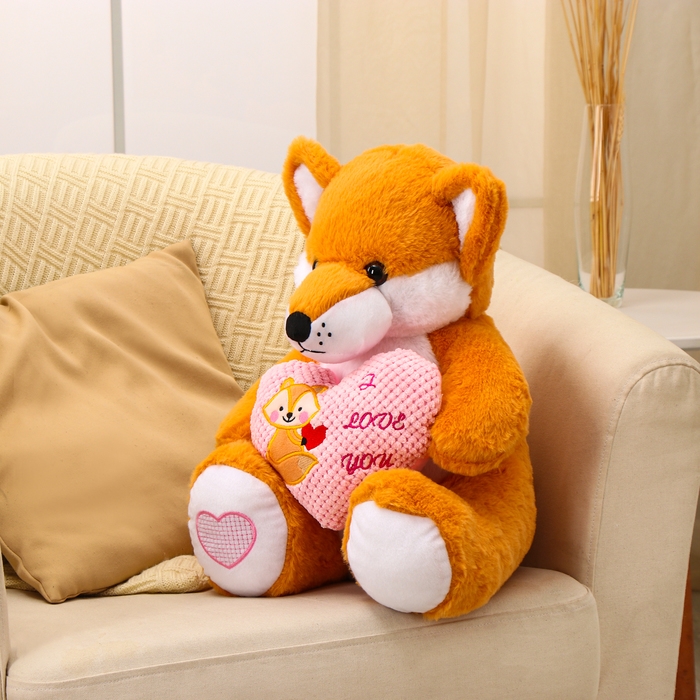 Мягкая игрушка «Лиса с сердцем», 40 см Мягкая игрушка «Лиса с сердцем», 40 см