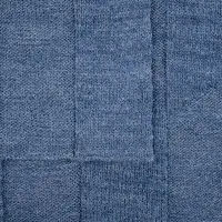 Плед Rombus, синий меланж (джинс)